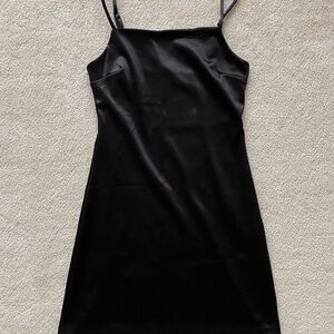 Silky Little Black Dress